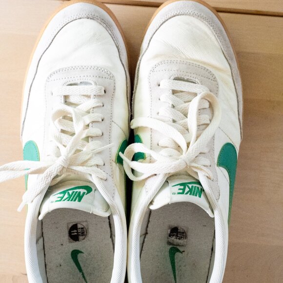 Nike Killshot 2 Leather Men's White and Green Sneakers with Gum Sole Size 11 - Picture 3 of 9